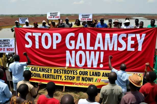 Ghana Anti-Illegal Mining Protestors