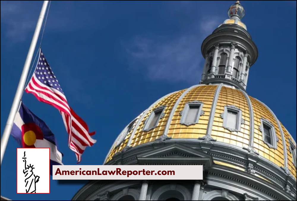 Colorado Courthouse and Flag