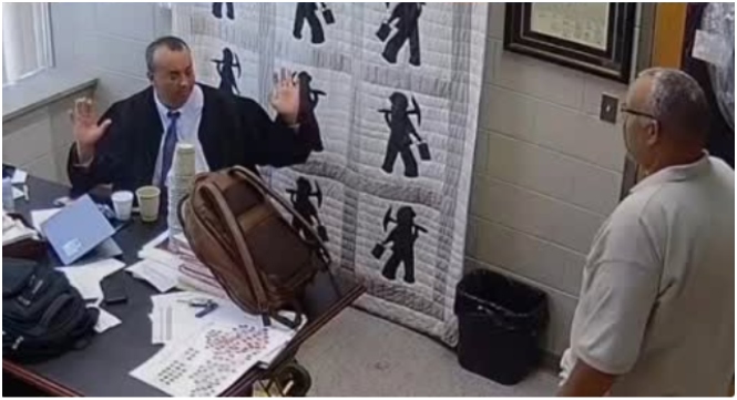 Judge shot in his chambers