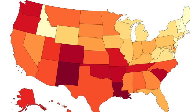Common Crimes By State In The United States