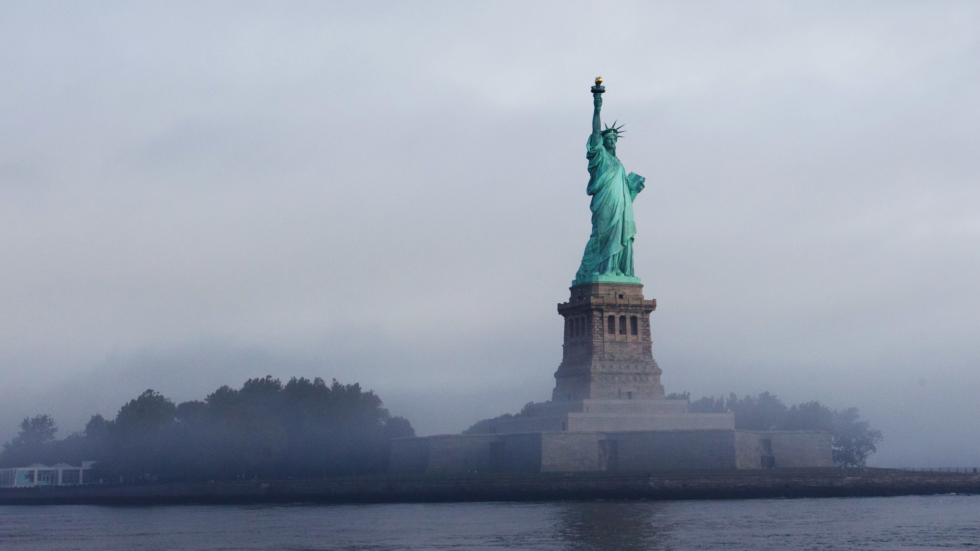 The Statue of Liberty, which stands on Ellis Island in New York Harbor, was the America's busiest immigrant inspection station from 1892 until 195