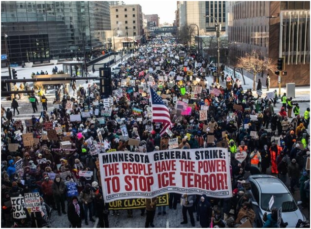 Massive Twin Cities Strike Against ICE Raises Urgent Legal Questions Over Federal Authority, Labor Rights, and Civil Liberties